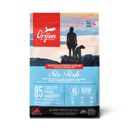 Orijen Six Fish 6 Balıklı Tahılsız Yetişkin Köpek Maması 2 kg - 1