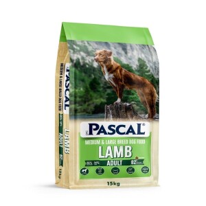 Pascal Kuzu Etli Orta ve Büyük Irk Yetişkin Köpek Maması 15 kg - Pascal