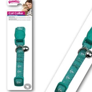 Pawise Çapa Desenli Yeşil Kedi Boyun Tasması 30 cm - Pawise