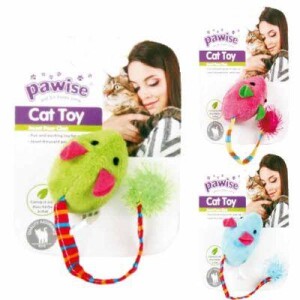 Pawise Catnipli Peluş Tüylü Fare - Pawise