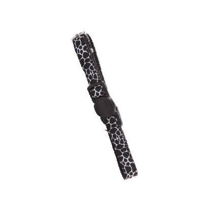 Pawise Kedi Boyun Tasması Siyah Beyaz Mermer Desen - 1