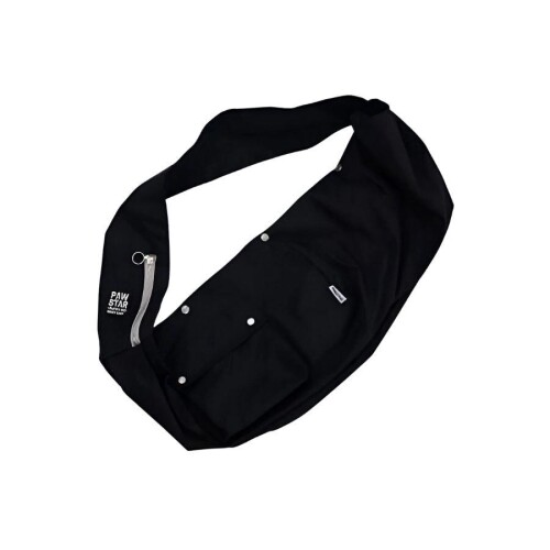 Pawstar Crossbody Kedi ve Küçük Irk Köpek Taşıma Çantası Siyah 50x15x20 Cm - 2