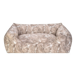 Pet Comfort Alpha Açık Kahverengi-Beyaz Köpek Yatağı L 105x85cm - Pet Comfort