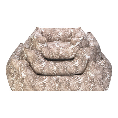 Pet Comfort Alpha Açık Kahverengi-Beyaz Köpek Yatağı L 105x85cm - 4