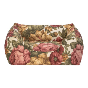 Pet Comfort Alpha Gül Desenli Kedi ve Köpek Yatağı S 60x50cm - Pet Comfort