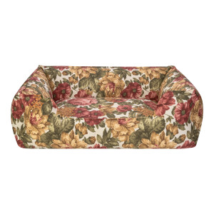 Pet Comfort Alpha Gül Desenli Köpek Yatağı L 105x85cm - Pet Comfort
