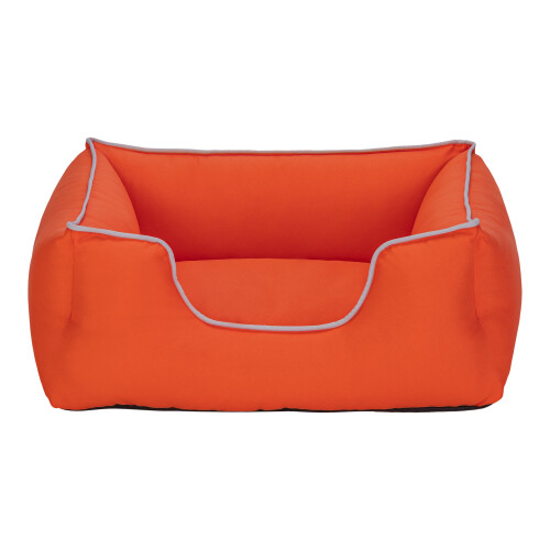 Pet Comfort Alpha Kedi ve Köpek Yatağı Turuncu w Beyaz Biye S 60x50cm - 1