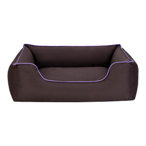 Pet Comfort Alpha Köpek Yatağı Kahverengi w Mor Biye L 105x85cm - Pet Comfort