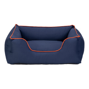 Pet Comfort Alpha Köpek Yatağı Lacivert w Turuncu Biye M 80x65cm - Pet Comfort