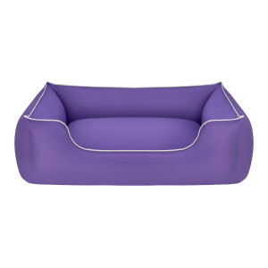 Pet Comfort Alpha Köpek Yatağı Mor w Beyaz Biye L 105x85cm - 2