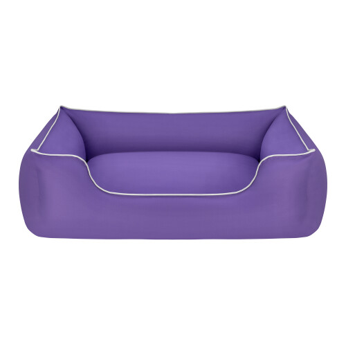 Pet Comfort Alpha Köpek Yatağı Mor w Beyaz Biye L 105x85cm - 2