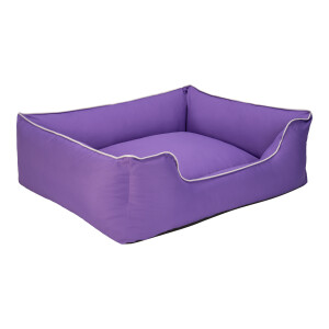 Pet Comfort Alpha Köpek Yatağı Mor w Beyaz Biye L 105x85cm - 3