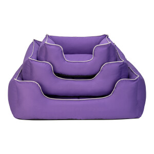 Pet Comfort Alpha Köpek Yatağı Mor w Beyaz Biye L 105x85cm - 5