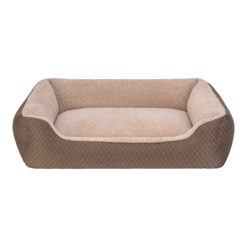 Pet Comfort Bravo Duo Köpek Yatağı Kahverengi/Bej L 90x70cm - 1