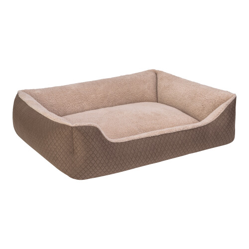 Pet Comfort Bravo Duo Köpek Yatağı Kahverengi/Bej L 90x70cm - 3