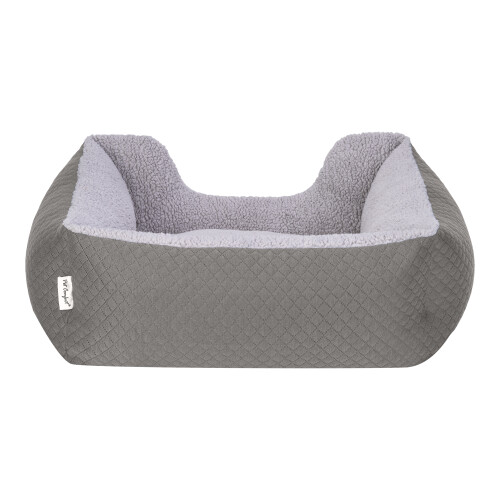 Pet Comfort Echo Kedi ve Köpek Yatağı Gri/Gri Peluş S 60x50cm - 3