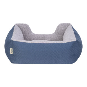 Pet Comfort Echo Kedi ve Köpek Yatağı Mavi/Gri Peluş S 60x50cm - 3