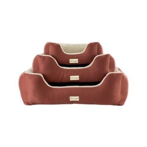 Pet Comfort Echo Köpek Yatağı Tarçın/Ecru Peluş M 80x65cm - Pet Comfort