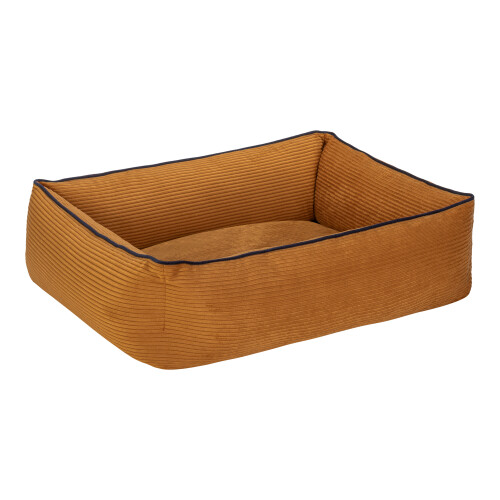Pet Comfort Golf Kedi ve Köpek Yatağı Hardal w Parliament Mavi Biye XS 55x45cm - 2