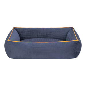 Pet Comfort Golf Kedi ve Köpek Yatağı Parliament Mavi w Hardal Biye S 75x60cm - Pet Comfort