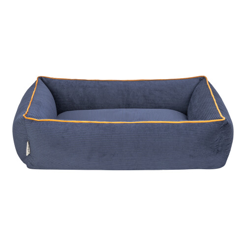 Pet Comfort Golf Kedi ve Köpek Yatağı Parliament Mavi w Hardal Biye S 75x60cm - 3
