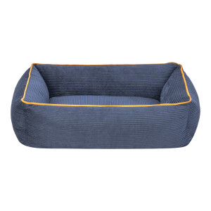 Pet Comfort Golf Kedi ve Köpek Yatağı Parliament Mavi w Hardal Biye XS 55x45cm - Pet Comfort