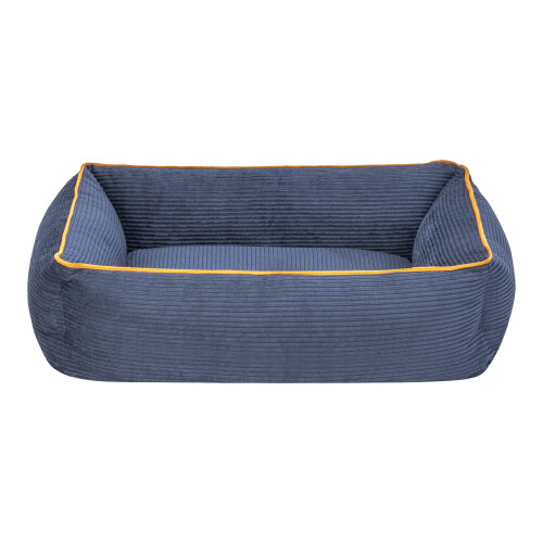 Pet Comfort Golf Kedi ve Köpek Yatağı Parliament Mavi w Hardal Biye XS 55x45cm - 1