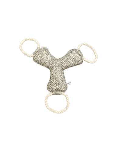 Pet Comfort İpli Bumerang Köpek Oyuncağı A.Gri 30cm - 1