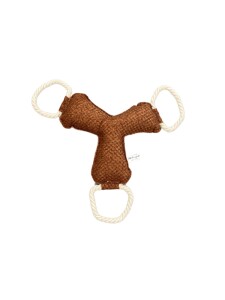 Pet Comfort İpli Bumerang Köpek Oyuncağı Kiremit 30cm - Pet Comfort