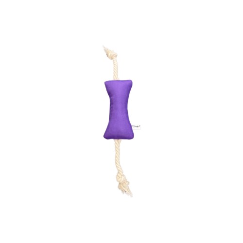 Pet Comfort İpli Kemik Su Geçirmez Köpek Oyuncağı, Mor 17cm - 1