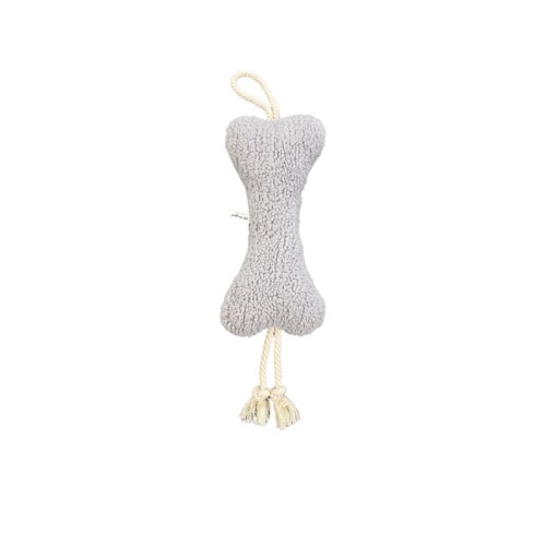 Pet Comfort İpli Peluş Kemik Gri 30cm - 1