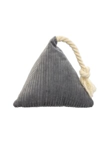 Pet Comfort İpli Prizma Köpek Oyuncağı Gri 17x30cm - Pet Comfort