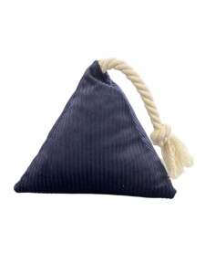 Pet Comfort İpli Prizma Köpek Oyuncağı Lacivert 17x30cm - Pet Comfort