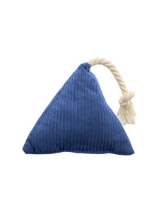 Pet Comfort İpli Prizma Köpek Oyuncağı Mavi 17x30cm - Pet Comfort