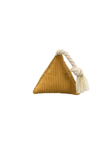 Pet Comfort İpli Prizma Köpek Oyuncağı Sarı 12x25cm - 1