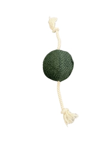Pet Comfort İpli Top Köpek Oyuncağı Ø10cm, Yeşil 40cm - 1