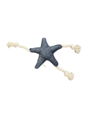 Pet Comfort İpli Yıldız Köpek Oyuncağı Mavi Ø25cm, 40cm - 1