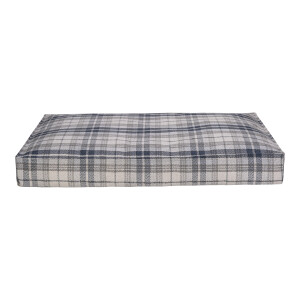 Pet Comfort Lima Mavi Kareli Köpek Yatağı M 90x60cm - Pet Comfort