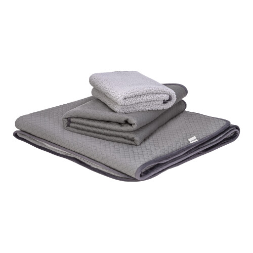 Pet Comfort Lodix Mirinda Gri Kedi ve Köpek Battaniyesi S 50x70cm - 5