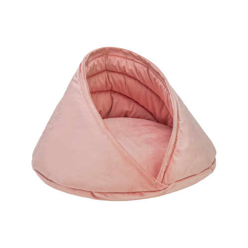 Pet Comfort Oyster Kedi/Köpek Yatağı, Pembe 55x55x32cm - 1