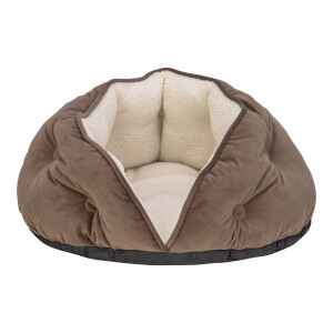 Pet Comfort Paris Kedi ve Köpek Yatağı Kahverengi 60cm - Pet Comfort