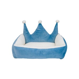 Pet Comfort Queen Kedi/Köpek Yatağı, Mavi 55x45cm - Pet Comfort