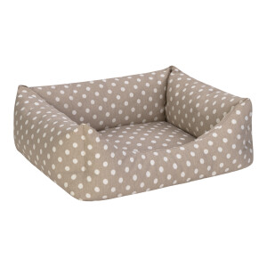 Pet Comfort Uniform Bej Puantiyeli Kedi ve Köpek Yatağı S 50x40cm - 3