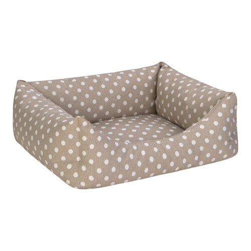 Pet Comfort Uniform Bej Puantiyeli Kedi ve Köpek Yatağı S 50x40cm - 3