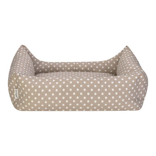 Pet Comfort Uniform Bej Puantiyeli Köpek Yatağı L 70x60cm - 3