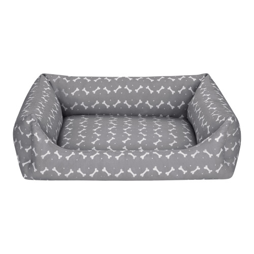 Pet Comfort Uniform Bone Gri-Beyaz Köpek Yatağı L 70x60cm - 1