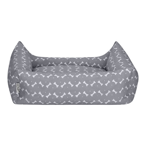 Pet Comfort Uniform Bone Gri-Beyaz Köpek Yatağı L 70x60cm - 3