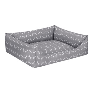 Pet Comfort Uniform Bone Gri-Beyaz Köpek Yatağı L 70x60cm - 2