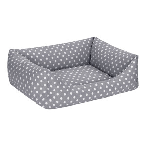 Pet Comfort Uniform Gri Puantiyeli Kedi ve Köpek Yatağı M 60x50cm - 2