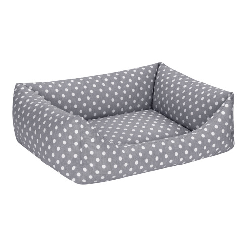 Pet Comfort Uniform Gri Puantiyeli Kedi ve Köpek Yatağı M 60x50cm - 2